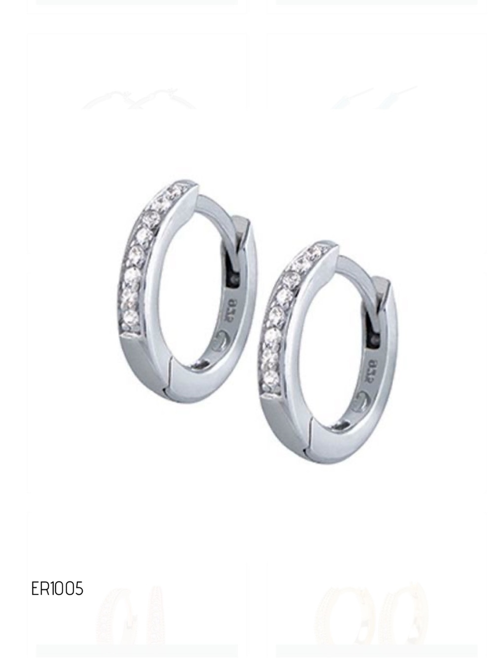 Origami Owl pave crystal mini hoops